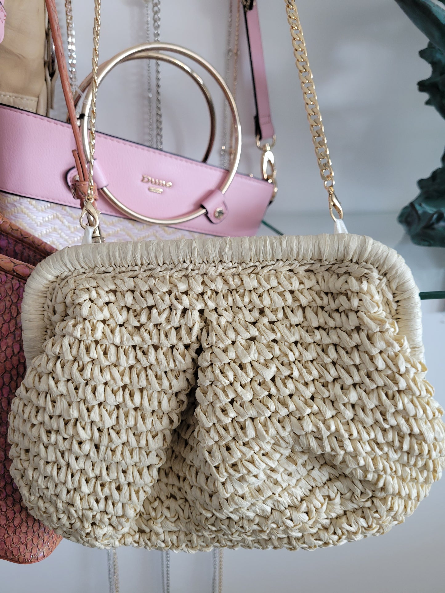 Straw Crossbody Purse