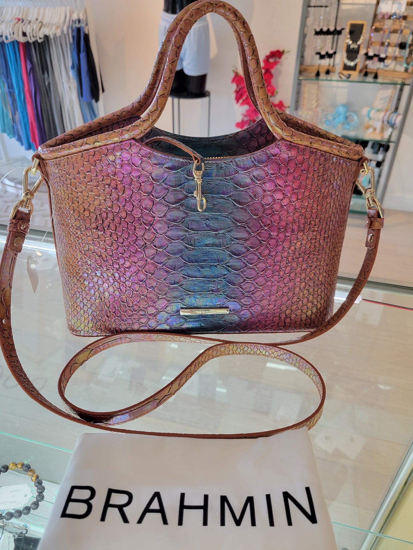 BRAHMIN ELAINE STELLARIS MULTI SATCHEL CROSSBODY