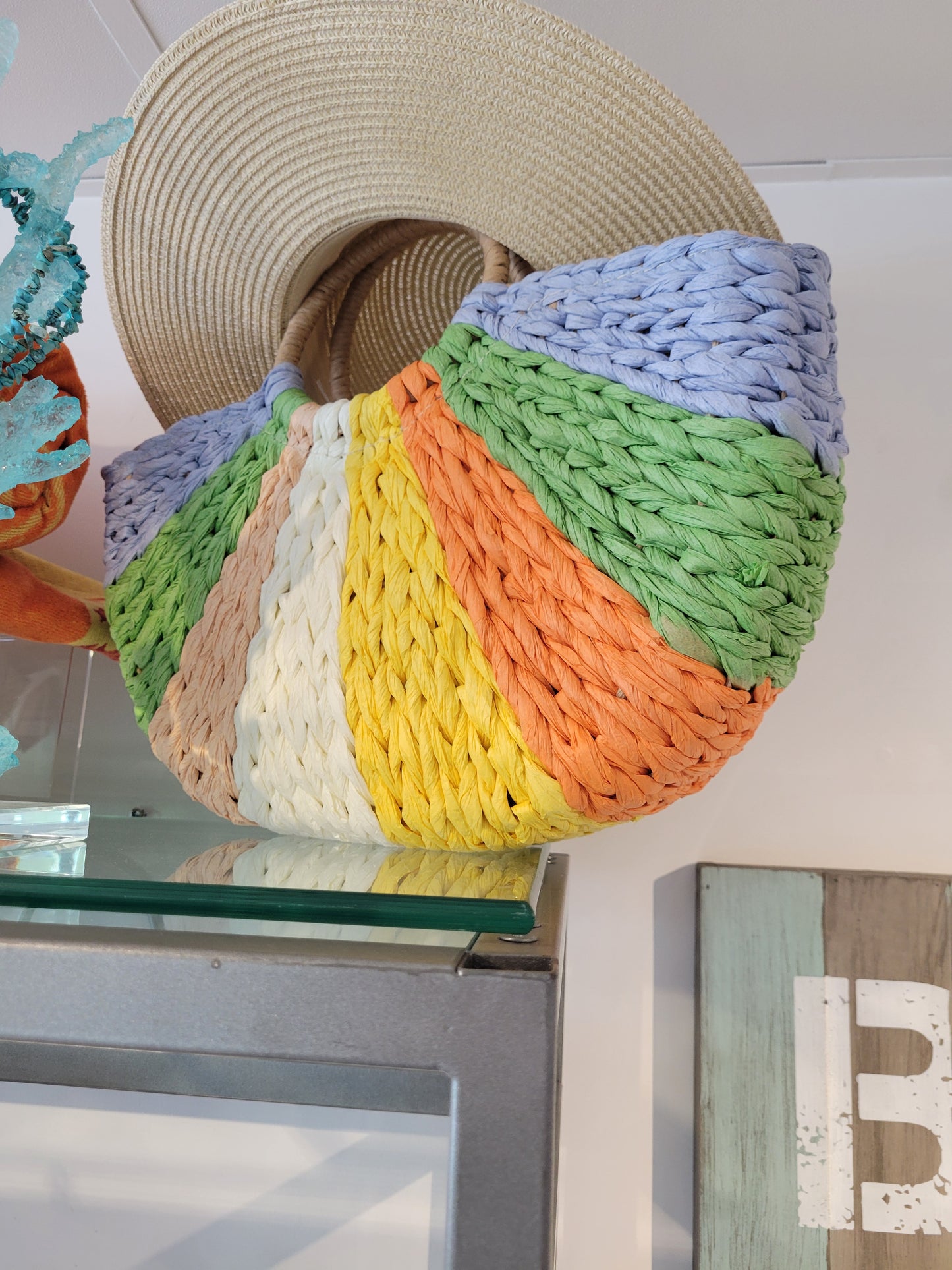 Half Moon Multicolor Satchel Bag