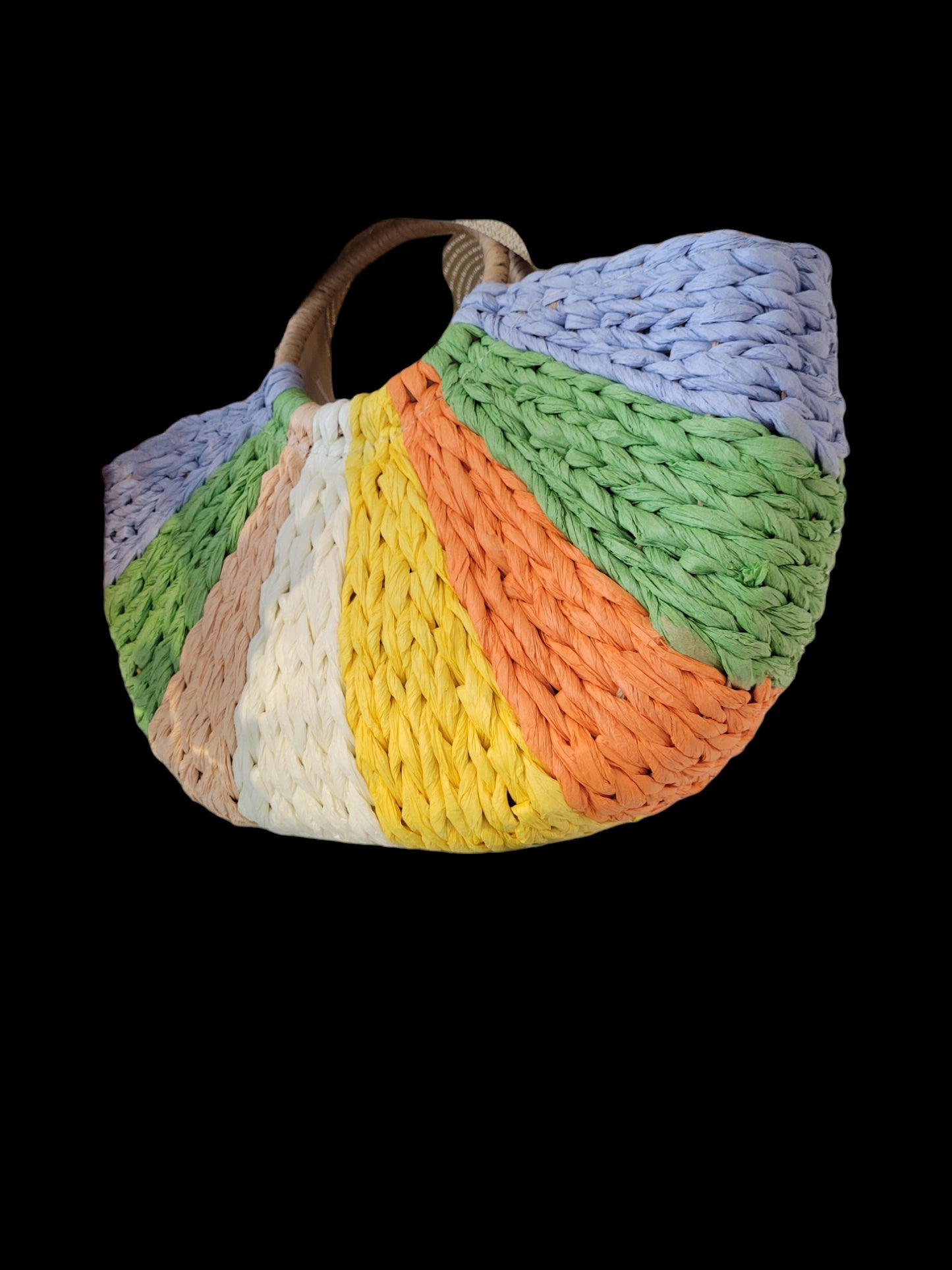 Half Moon Multicolor Satchel Bag