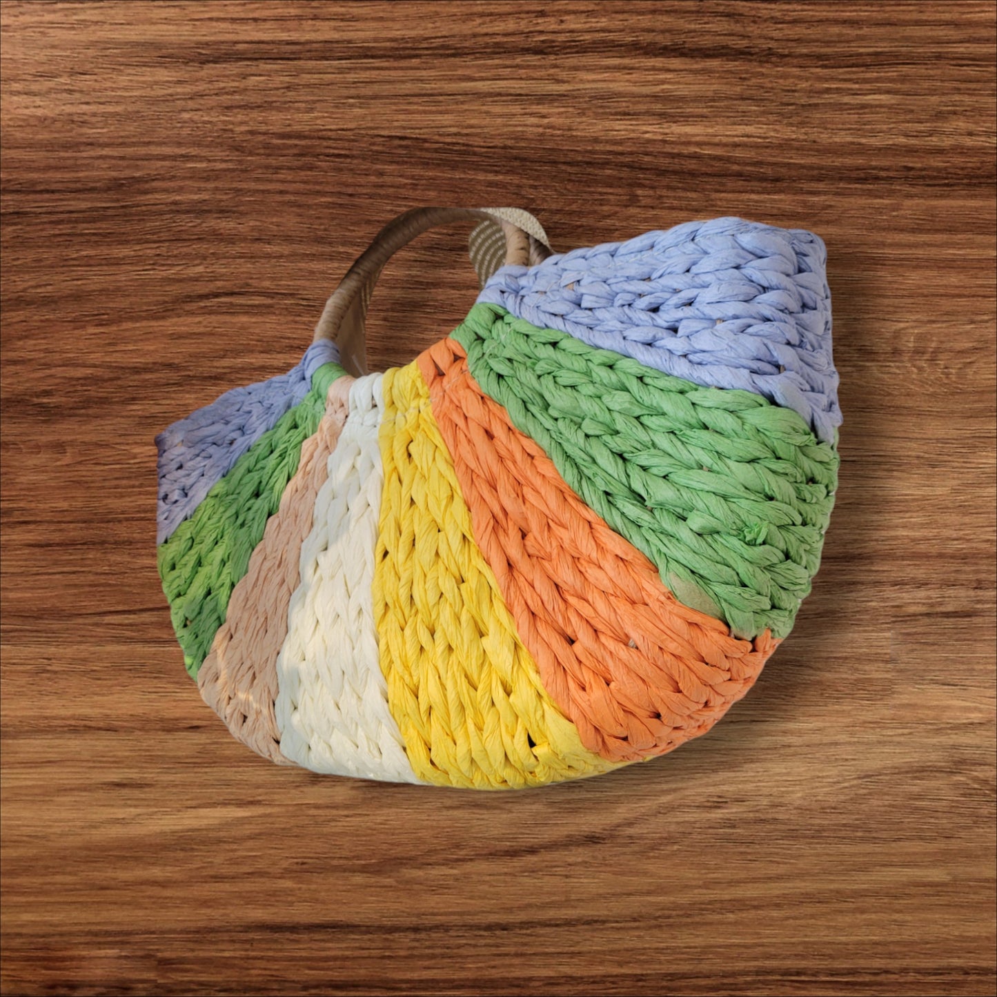 Half Moon Multicolor Satchel Bag