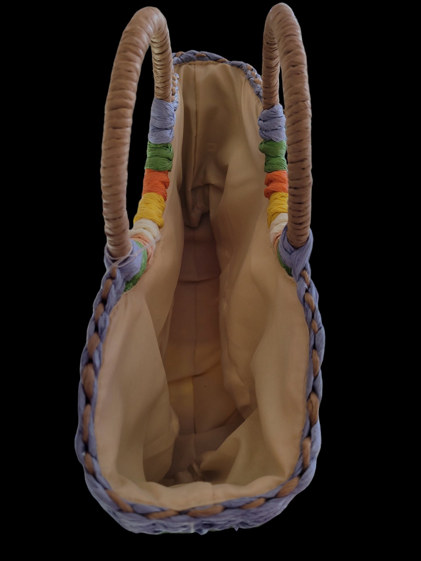 Half Moon Multicolor Satchel Bag