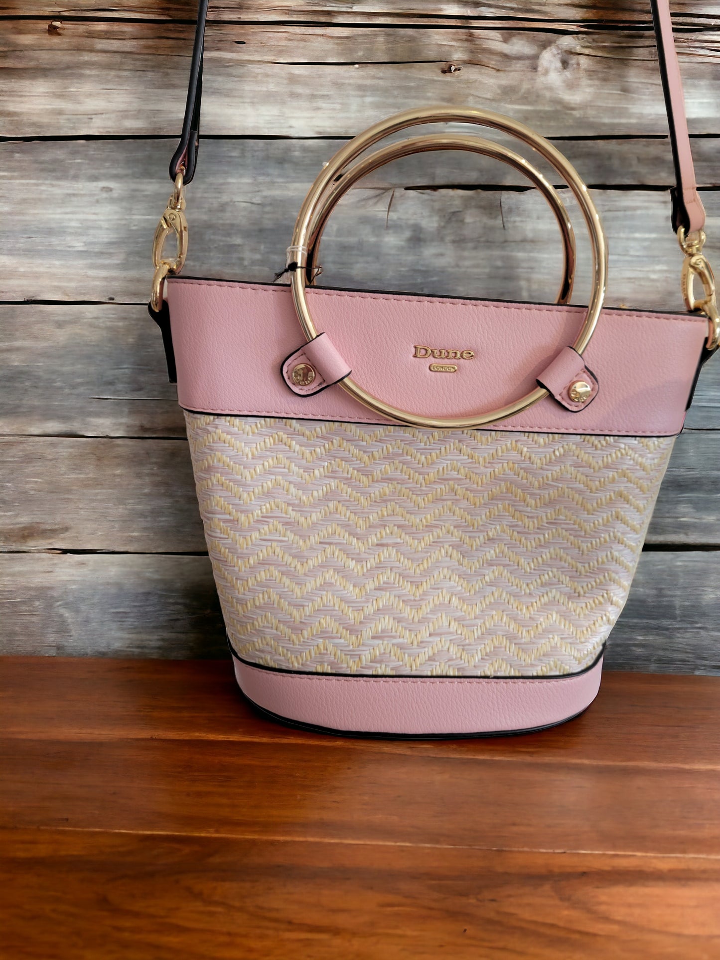 DUNE LONDON DIRCLE PINK SHOPPER BAG