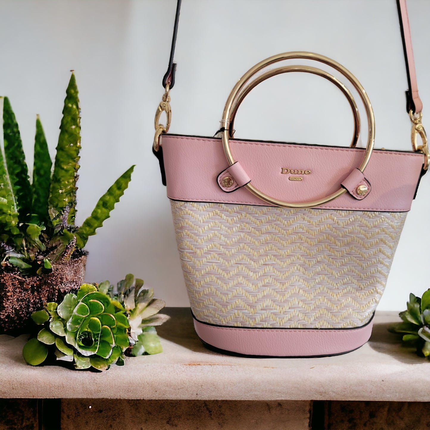 DUNE LONDON DIRCLE PINK SHOPPER BAG