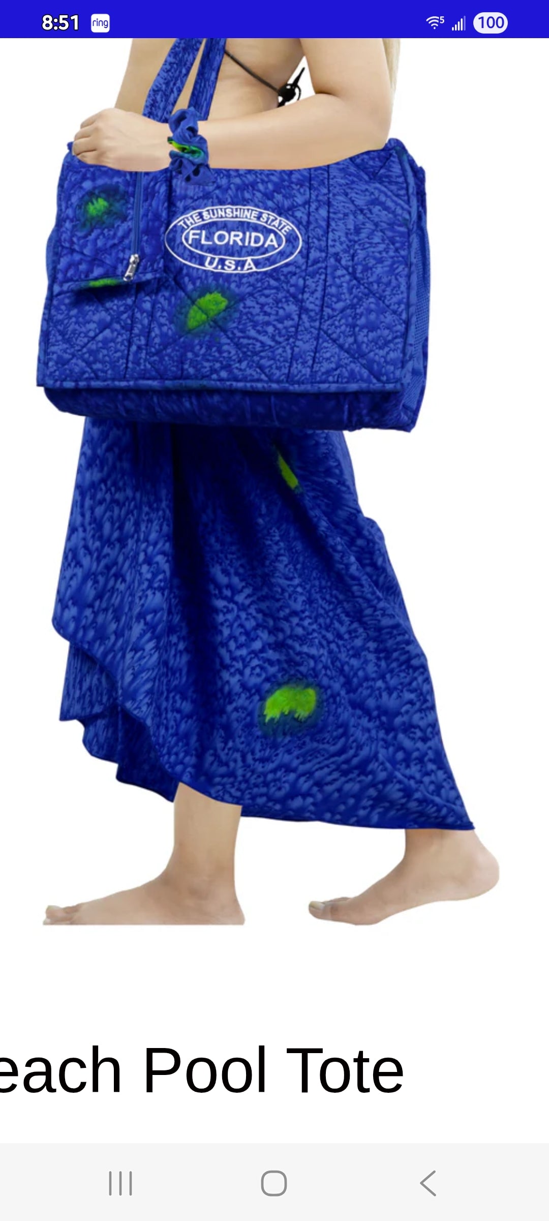 BEACH TOTE & SARONG SET