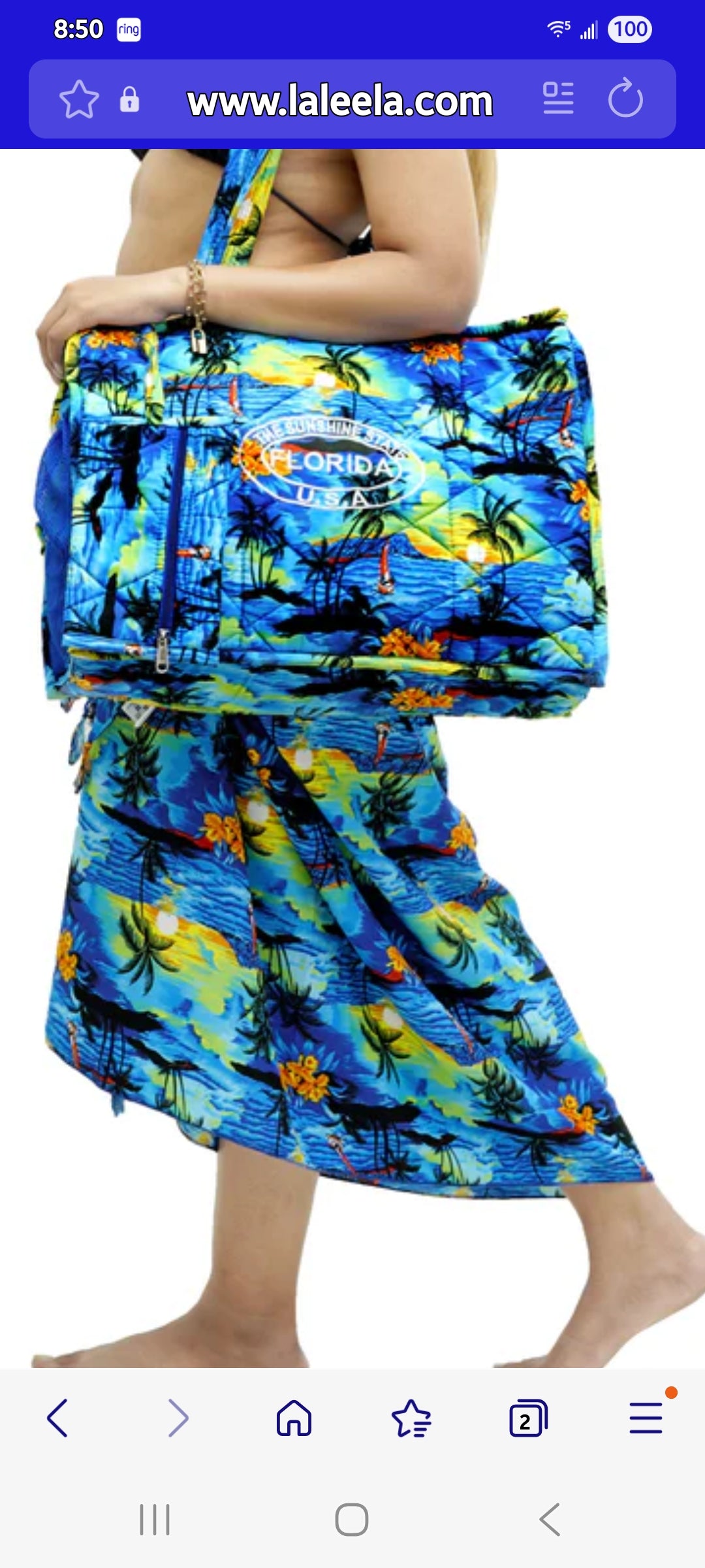 BEACH TOTE & SARONG SET