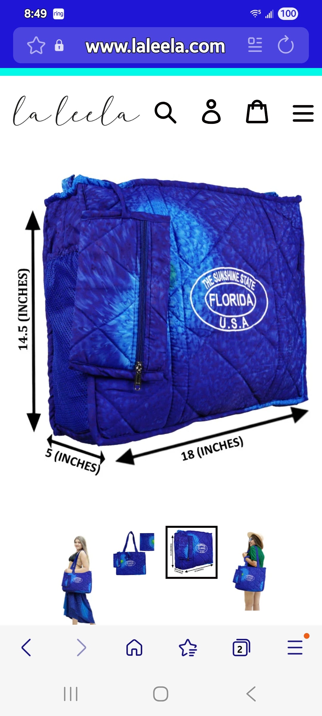 BEACH TOTE & SARONG SET